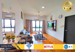 1R1B Cozy Emira Home, 6 Pax, Wi-Fi - EM1